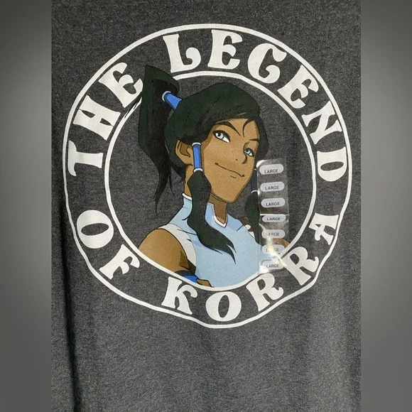 The Legend Of Korra Nickelodeon T-Shirt Men’s Sz L Gray Graphic Tee NWT $24.99 - Picture 3 of 6